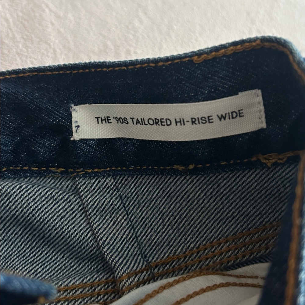 Aritzia Dark Blue Flare & Wide Leg Jeans - Picture 5 of 8